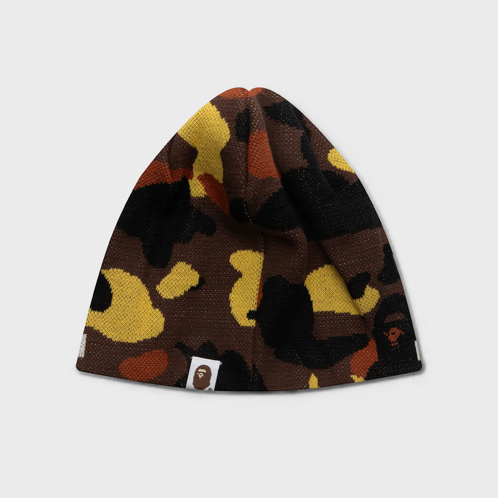 1st Camo Knit Beanie - Orange