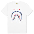 Color Camo Shark Tee - White/Navy