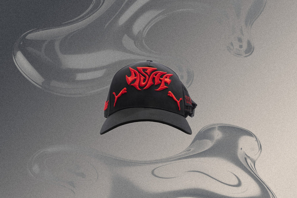 Seatbelt Cap - Black/Fierce Red