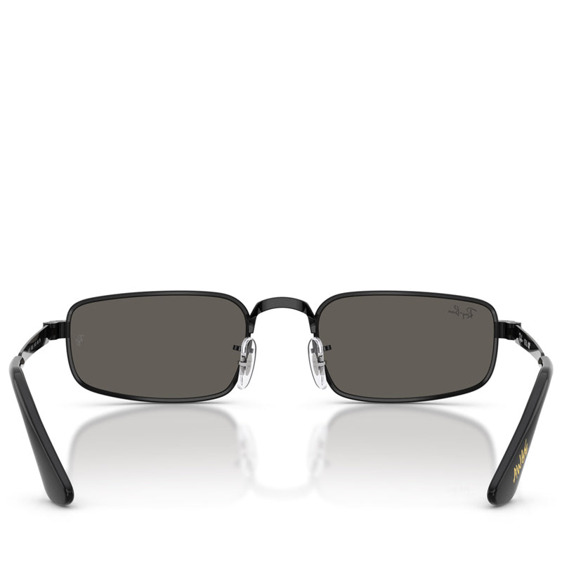 A$AP Rocky x Ray-Ban Bold Metals - Polished Black/Dark Gray