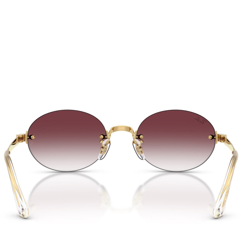 A$AP Rocky x Ray-Ban Rimless - Polished Arista Gold/Clear Gradient Dark Violet