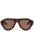 A$AP Rocky x Ray-Ban Aviator Puffer - Polished Transparent Dark Brown/Dark Brown