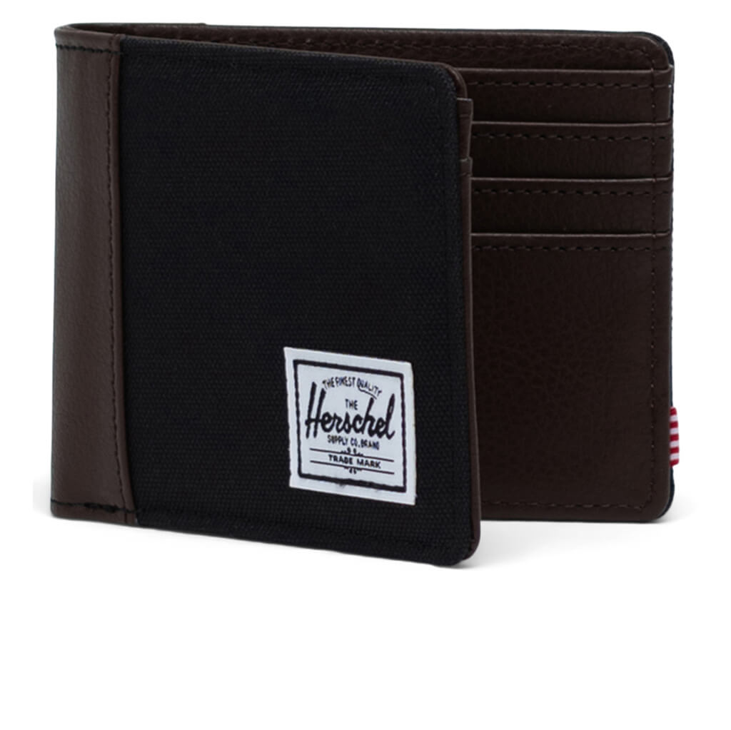 Hank II RFID Wallet - Black/Chicory Coffee