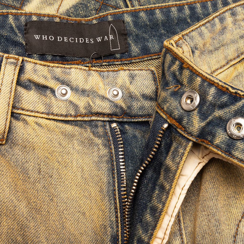 Moto Denim - Rust/Denim