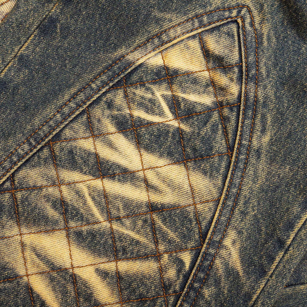 Moto Denim - Rust/Denim