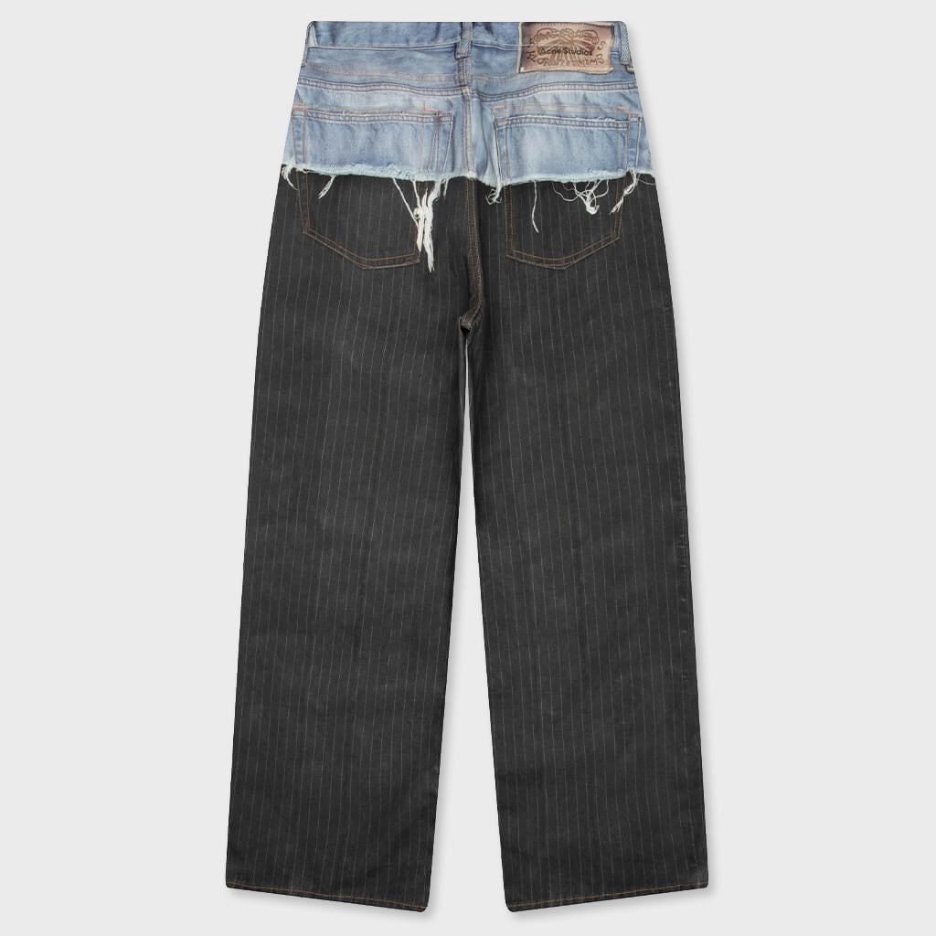 1981 Trompe L'oeil Jeans - Blue/Black