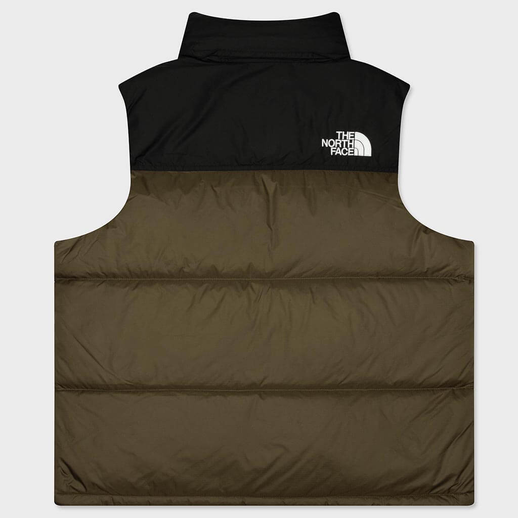 1996 Retro Nuptse Vest - Caraway Seed/Black