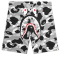 1ST Camo Shark Regular Fit Sweat Shorts - Gray