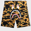 1st Camo Shark Regular Fit Sweat Shorts - Yellow