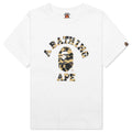 Kid's 1st Camo College Tee - White/Yellow