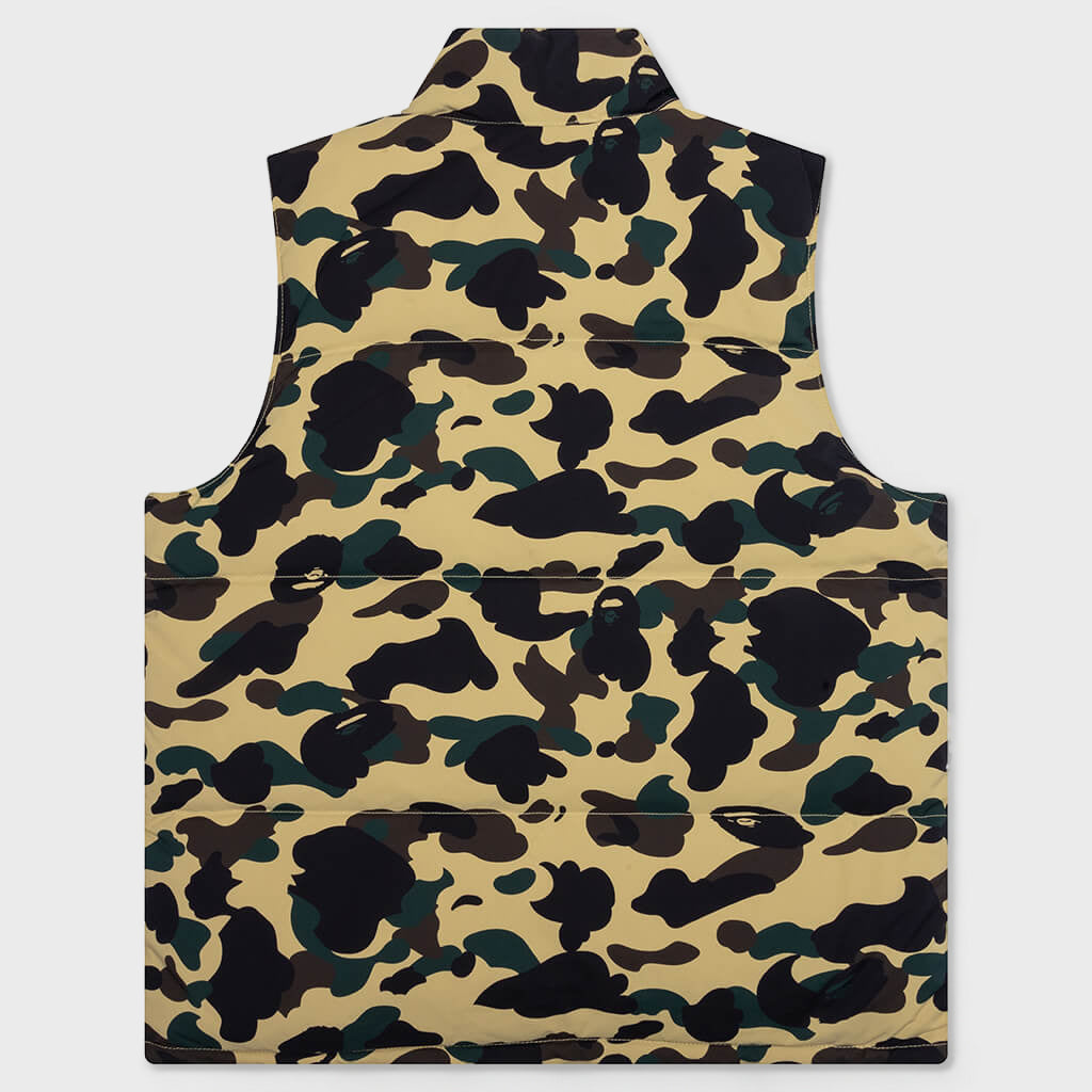 1st Camo Reversible Down Vest - Yellow