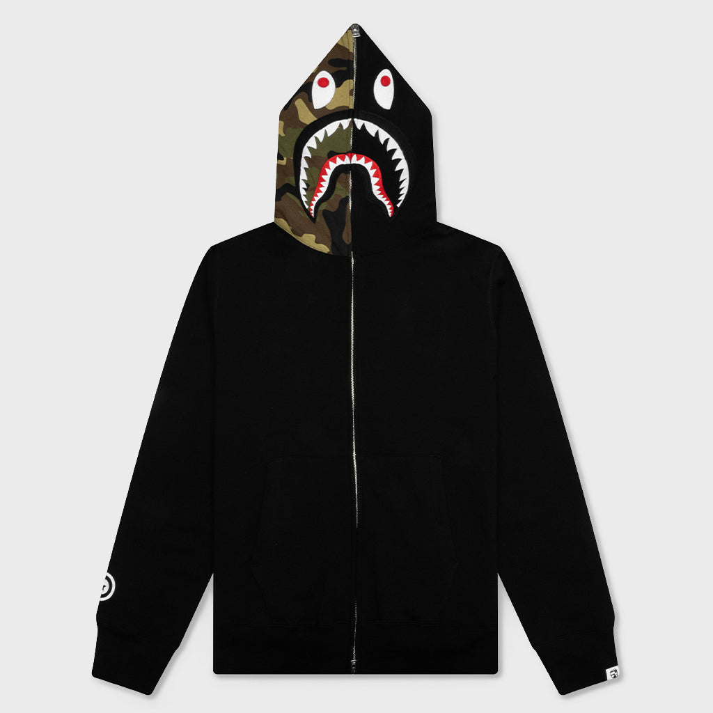 1st Shark Full Zip Hoodie - Black