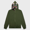 1st Shark Full Zip Hoodie - Olive Drab