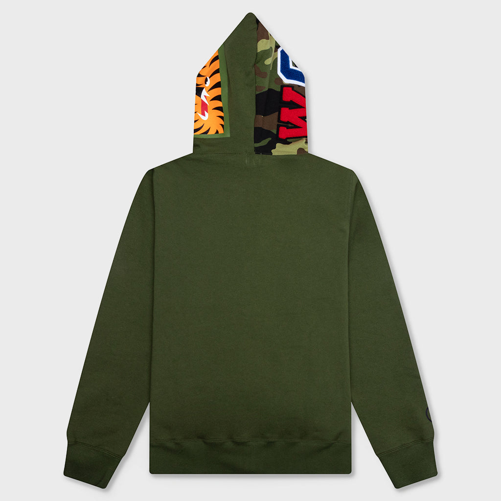1st Shark Full Zip Hoodie - Olive Drab