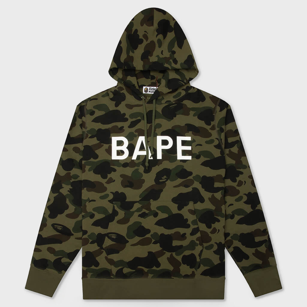 1st Camo Bape Pullover Hoodie - Green