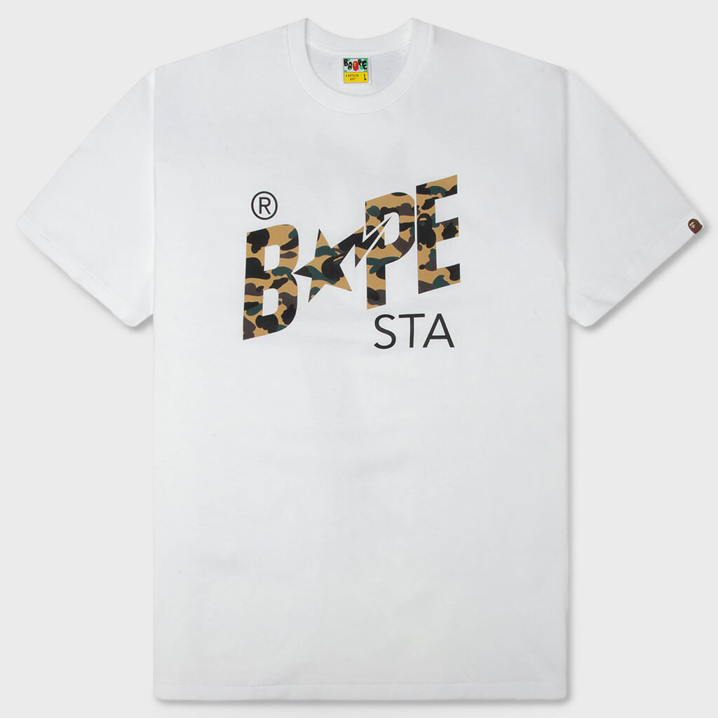 1st Camo Bape STA Tee - White