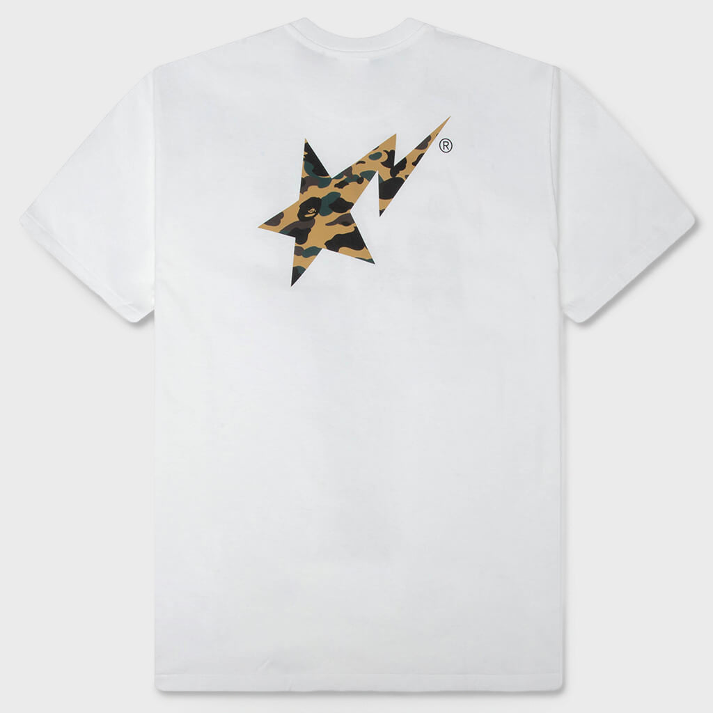 1st Camo Bape STA Tee - White