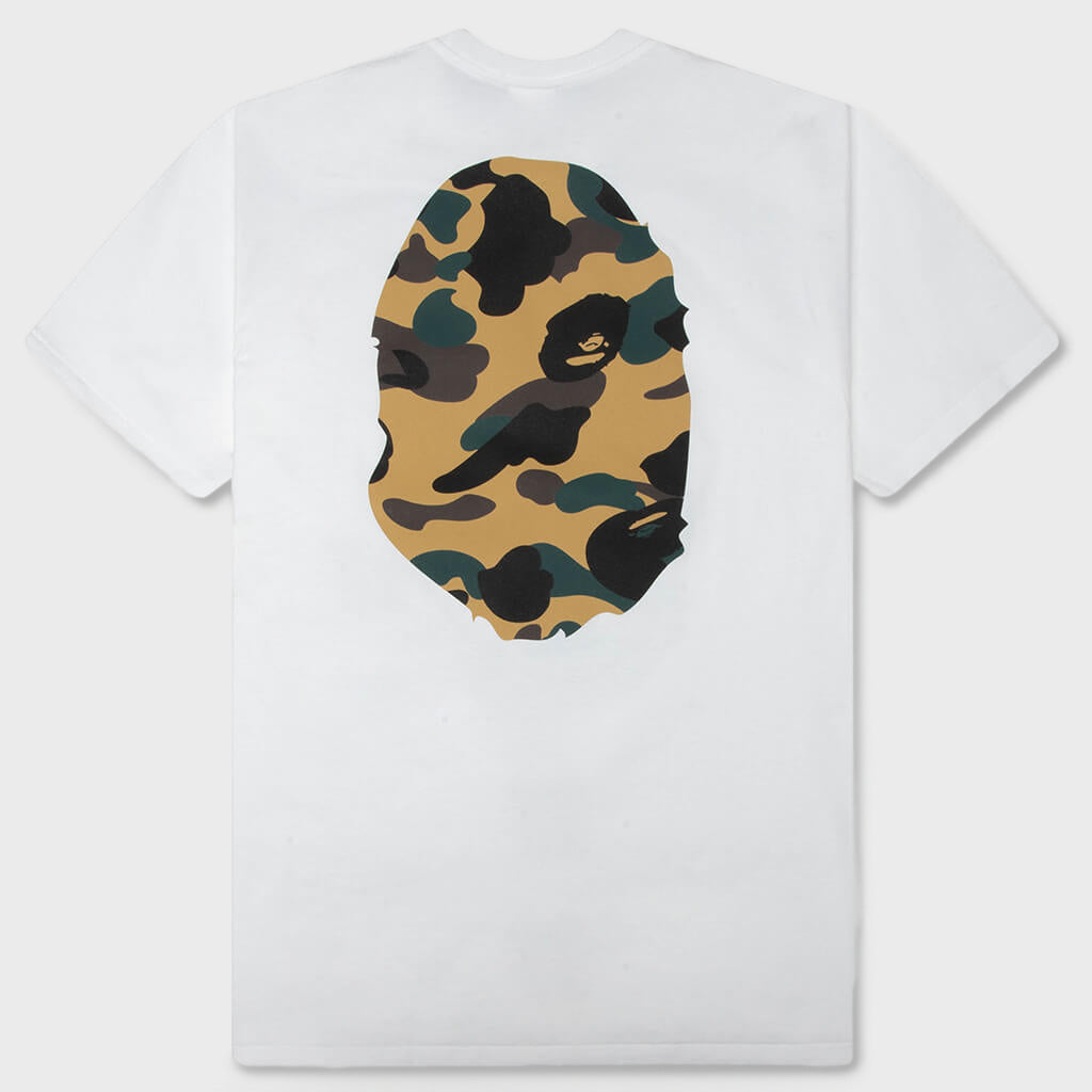 1st Camo Big Ape Head Tee - White/Yellow