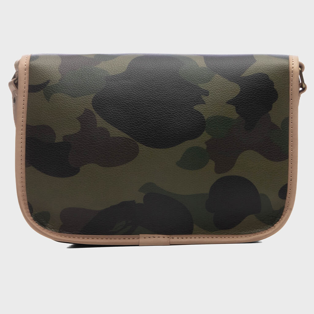 1st Camo Leather Shoulder Bag - Green