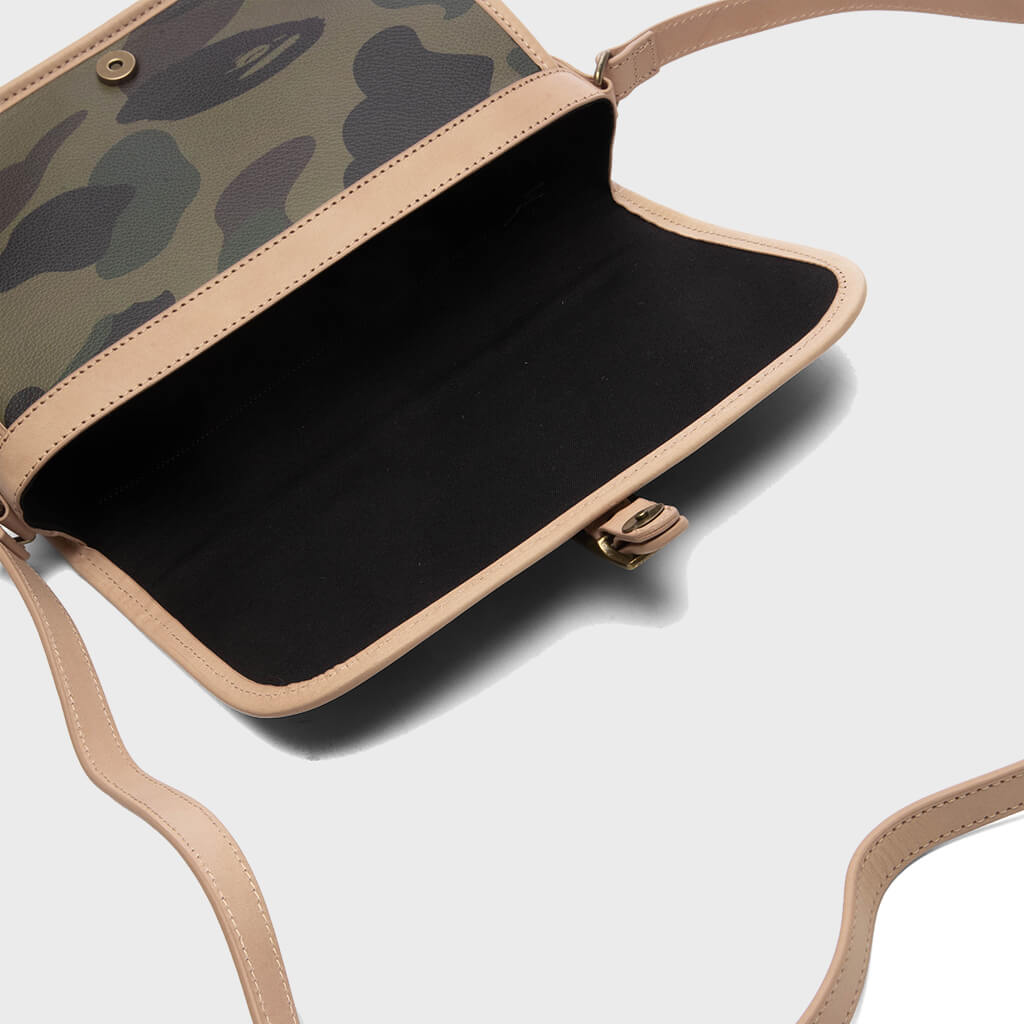1st Camo Leather Shoulder Bag - Green