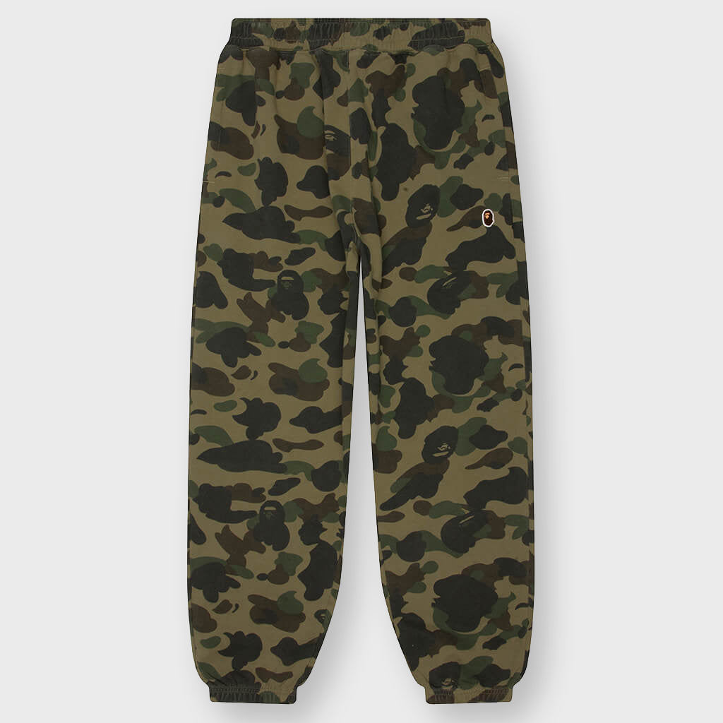 1st Camo One Point Relaxed Fit Sweat Pants - Green