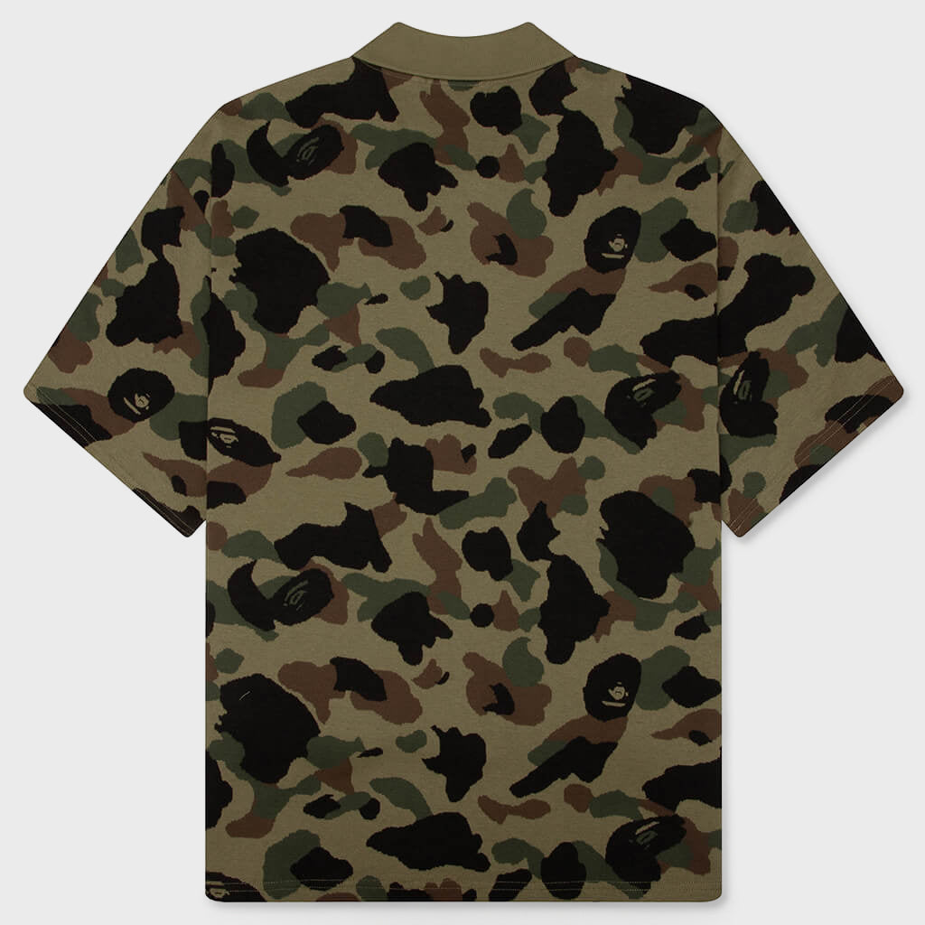 1st Camo Relaxed Fit Polo Shirt - Green
