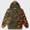 1st Camo Upcycled Relaxed Fit Full Zip Hoodie - Multi