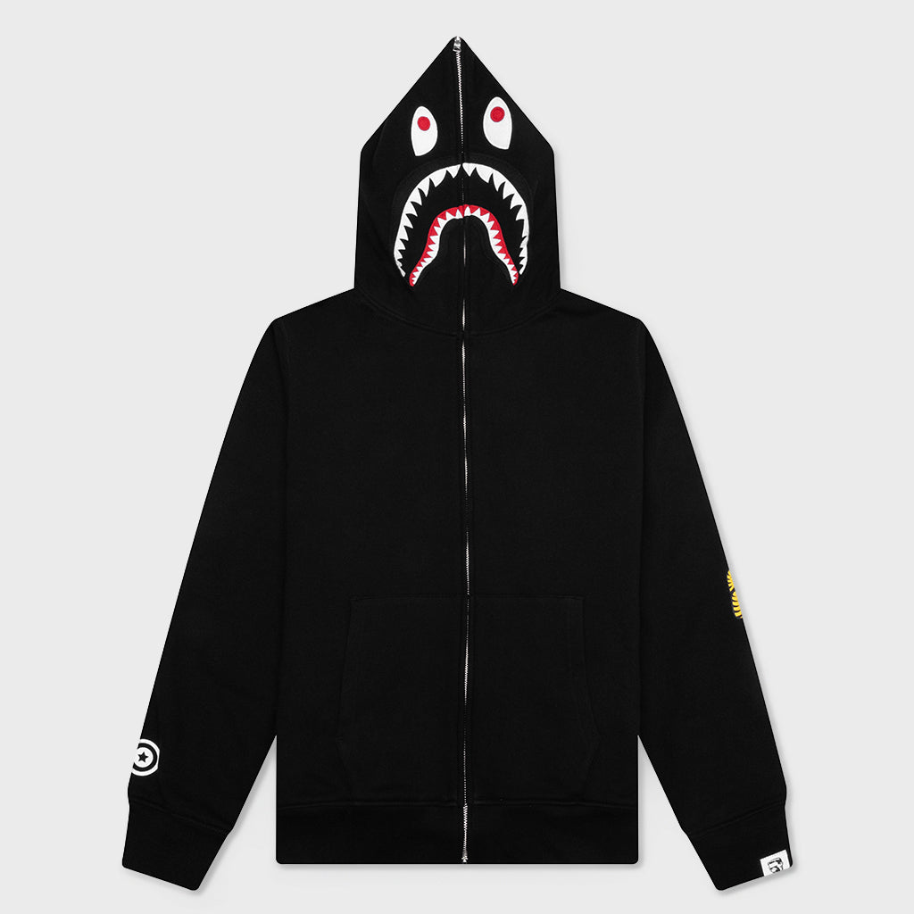 2nd Shark Full Zip Hoodie - Black