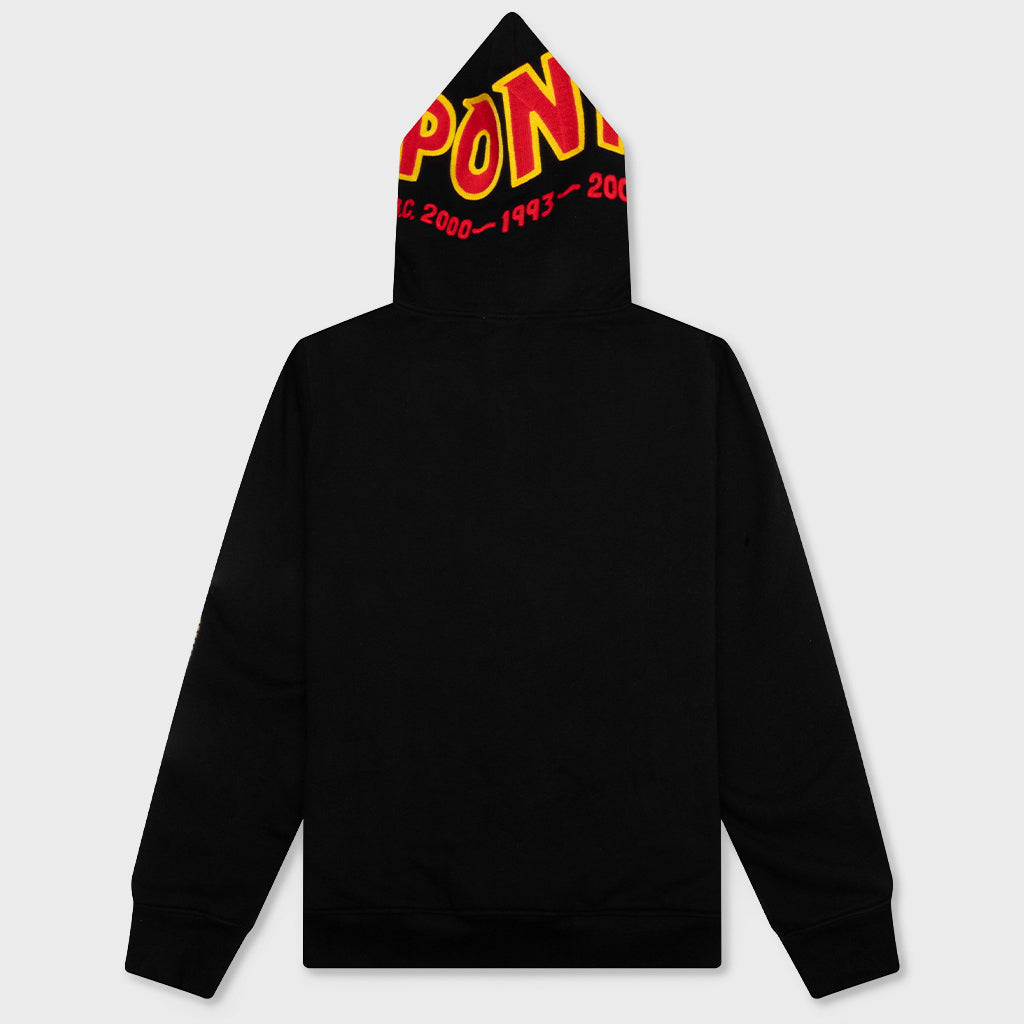 2nd Shark Full Zip Hoodie - Black