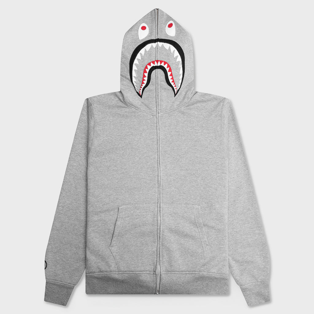2nd Shark Full Zip Hoodie - Gray