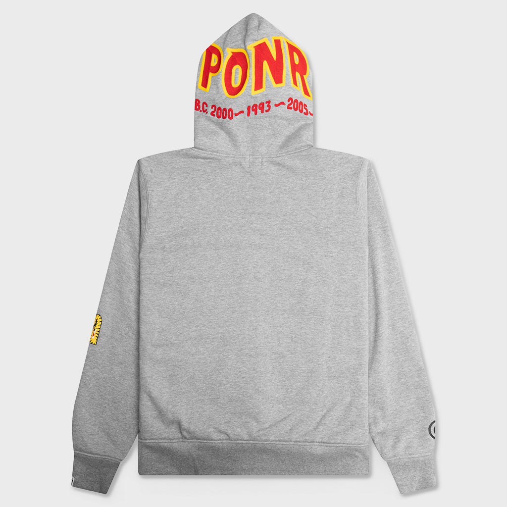 2nd Shark Full Zip Hoodie - Gray
