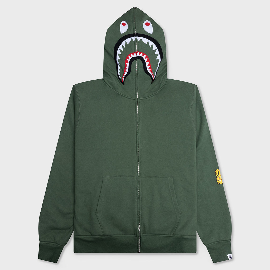 2nd Shark Full Zip Hoodie - Green