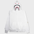 2nd Shark Full Zip Hoodie - White