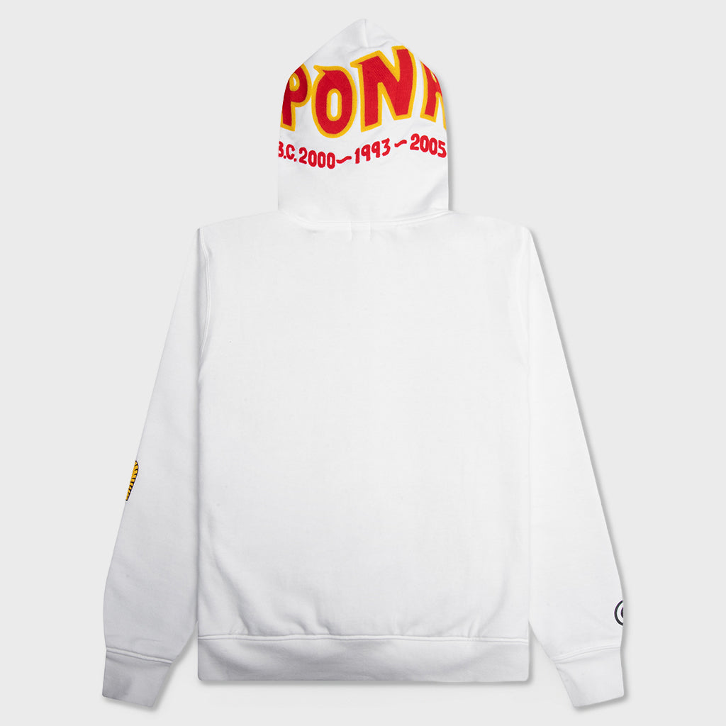 2nd Shark Full Zip Hoodie - White