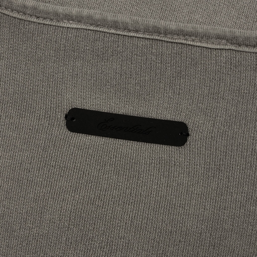 3/4 Henley Sweatshirt - Washed Seal
