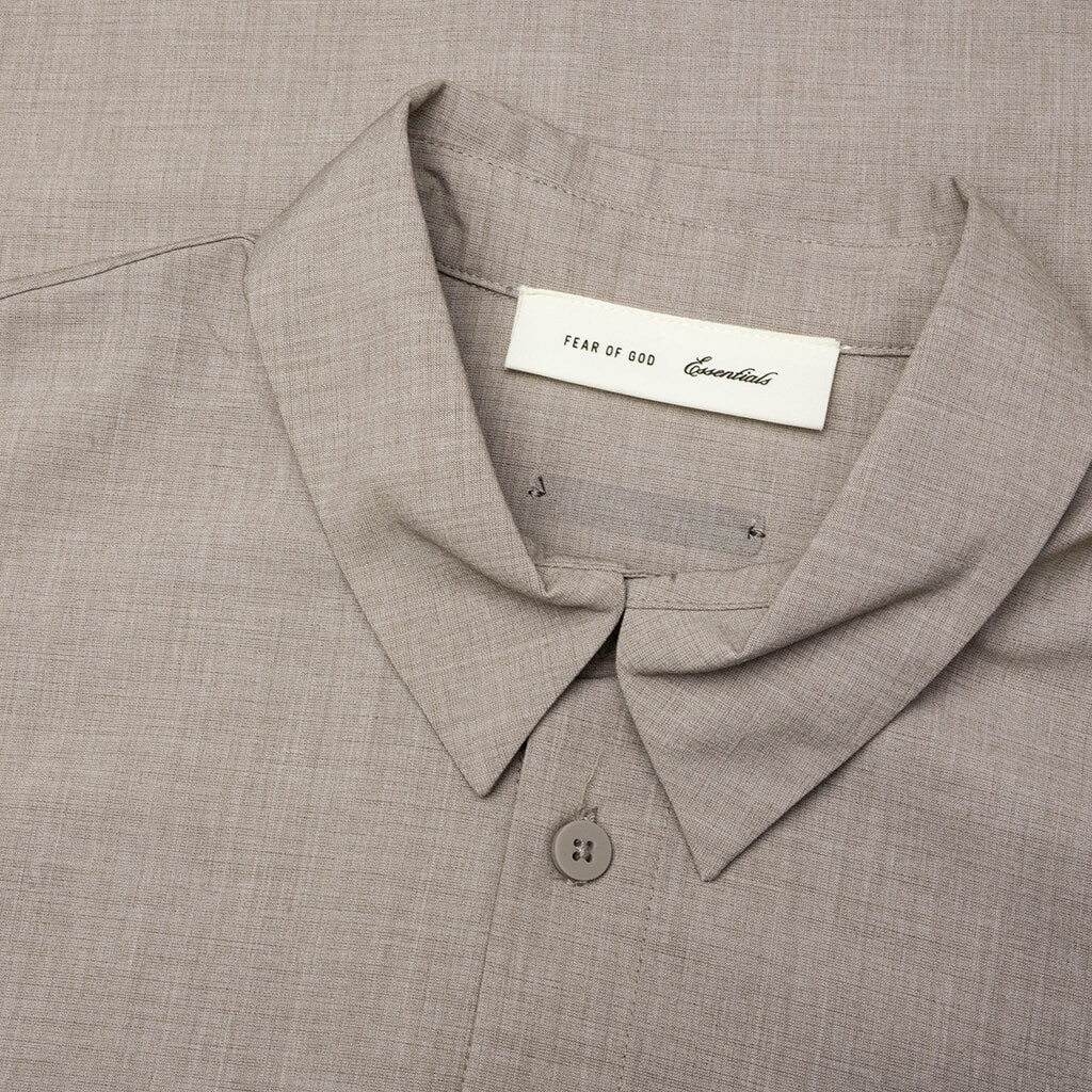 3/4 Sleeve Button Up Shirt - Seal