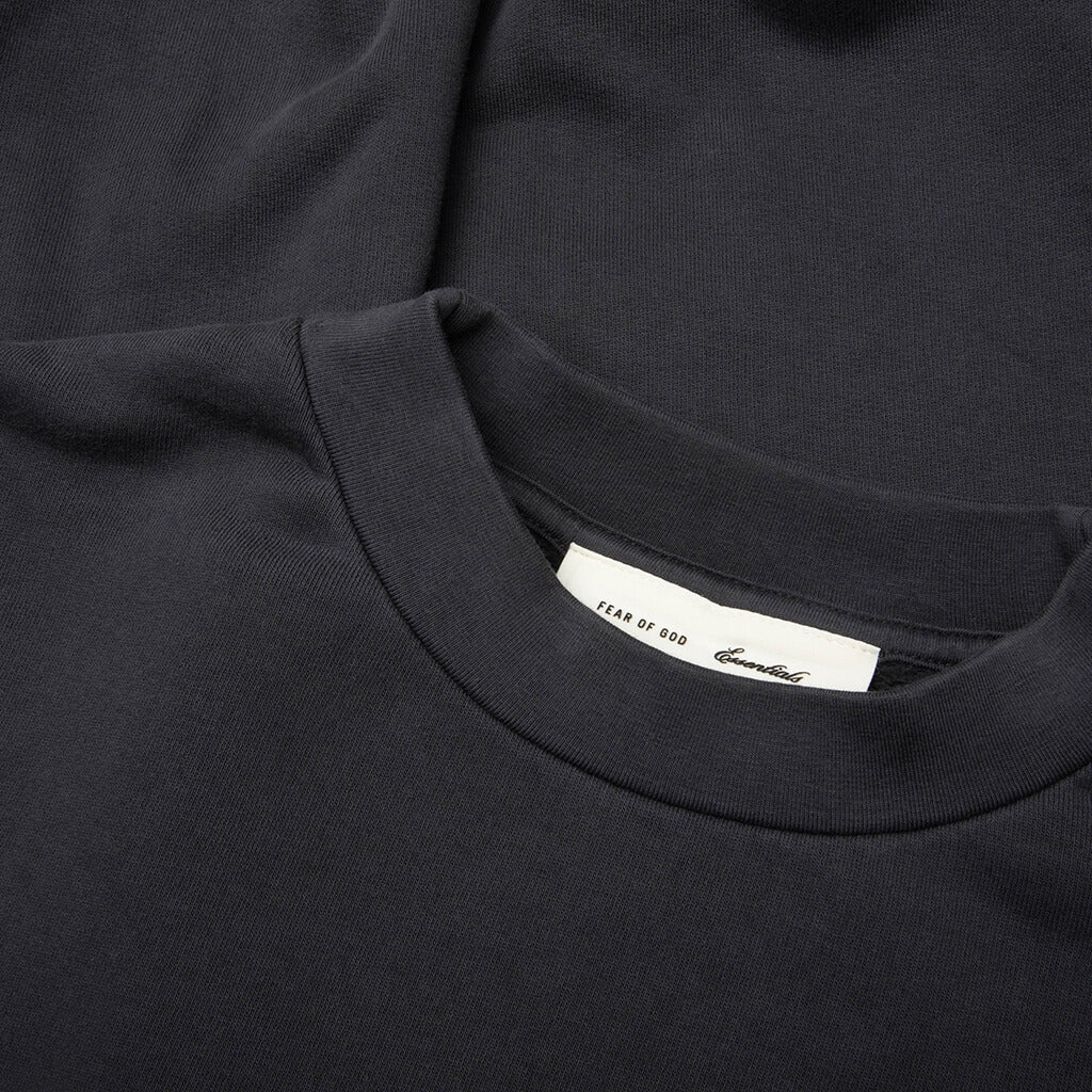 3/4 Sleeve Crewneck - Washed Iron Grey