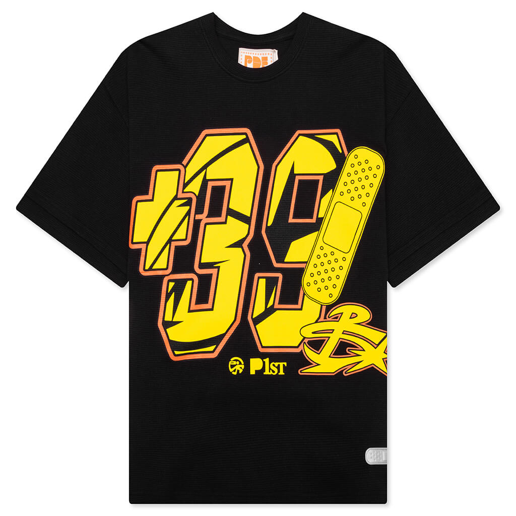 39 Waffle Tee - Black/Yellow