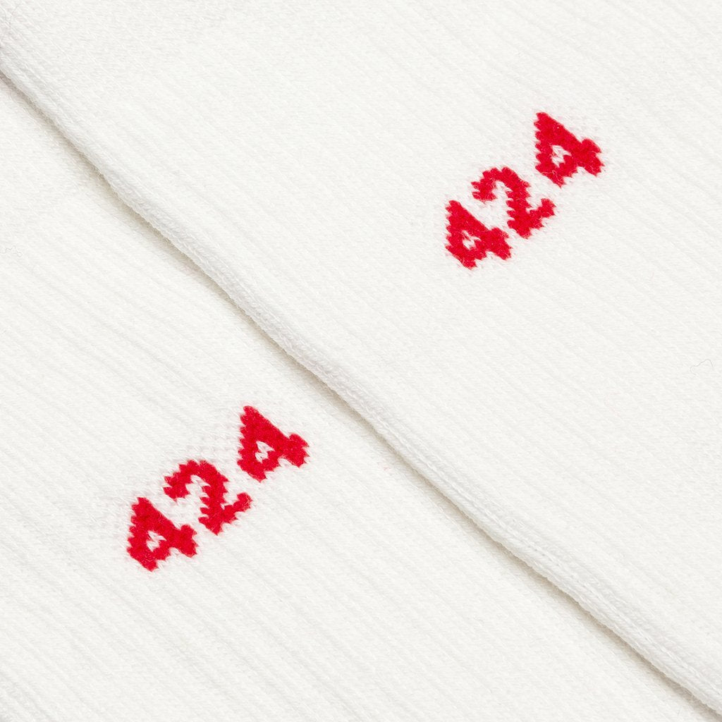 Logo Socks - White