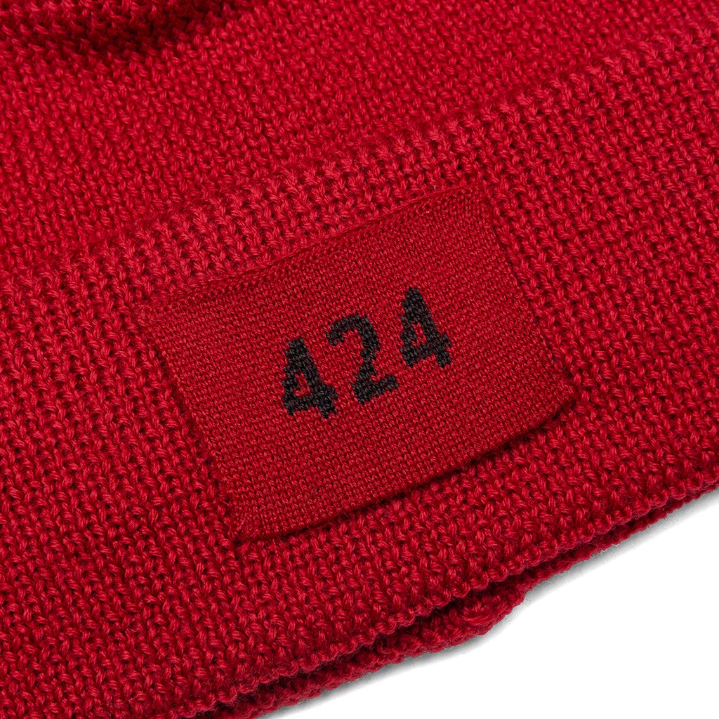 Ribbed Hat - Red
