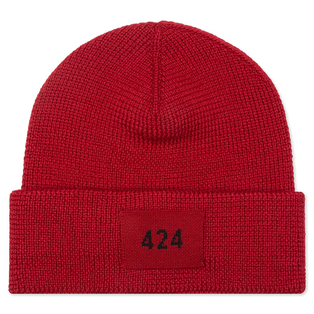 Ribbed Hat - Red