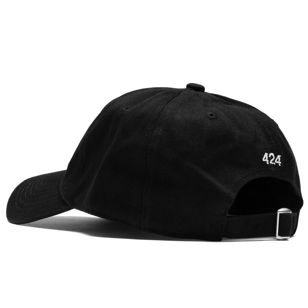 Star Smiley Face Hat - Black