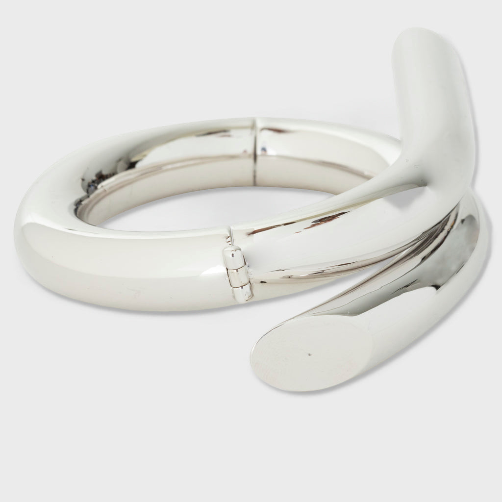 Pipe Bracelet Stone - Silver/Black