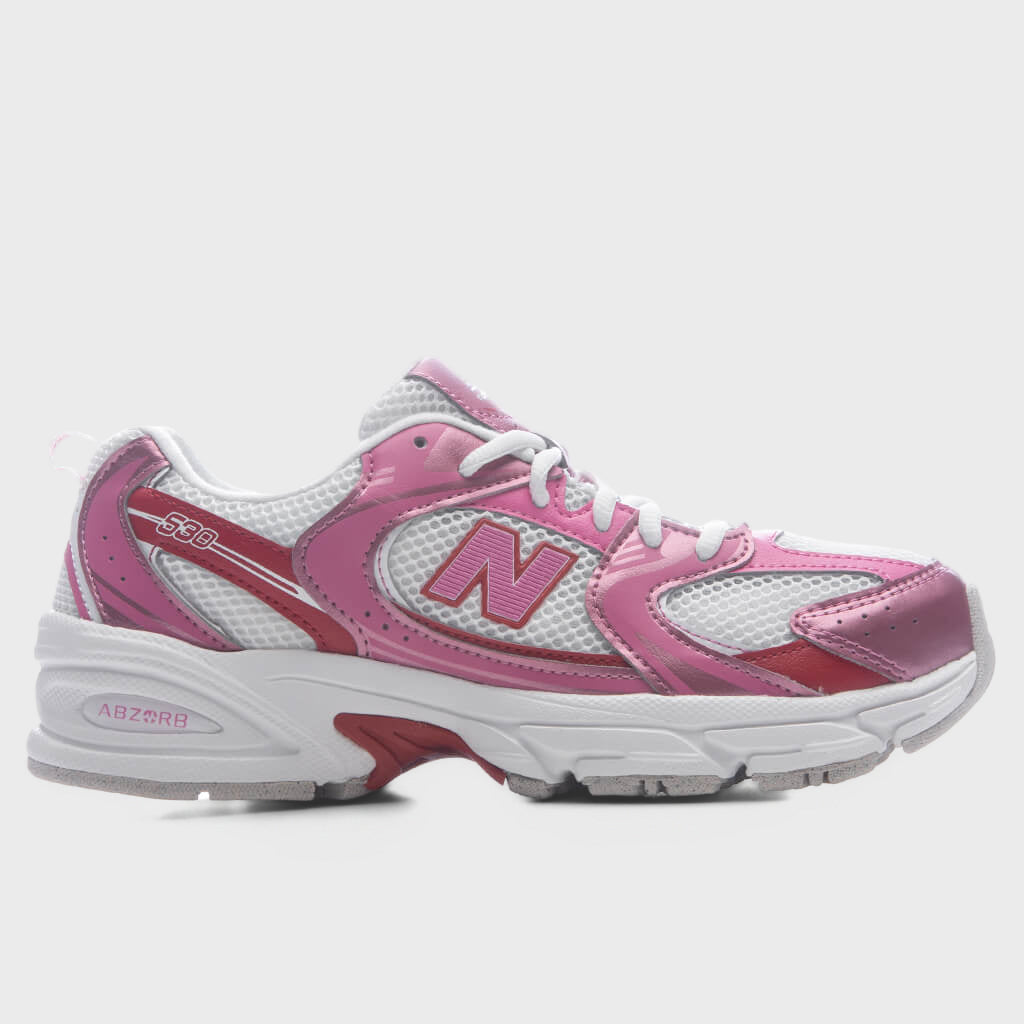 530 Lace (GS) - Pink Satin/Shadow Red