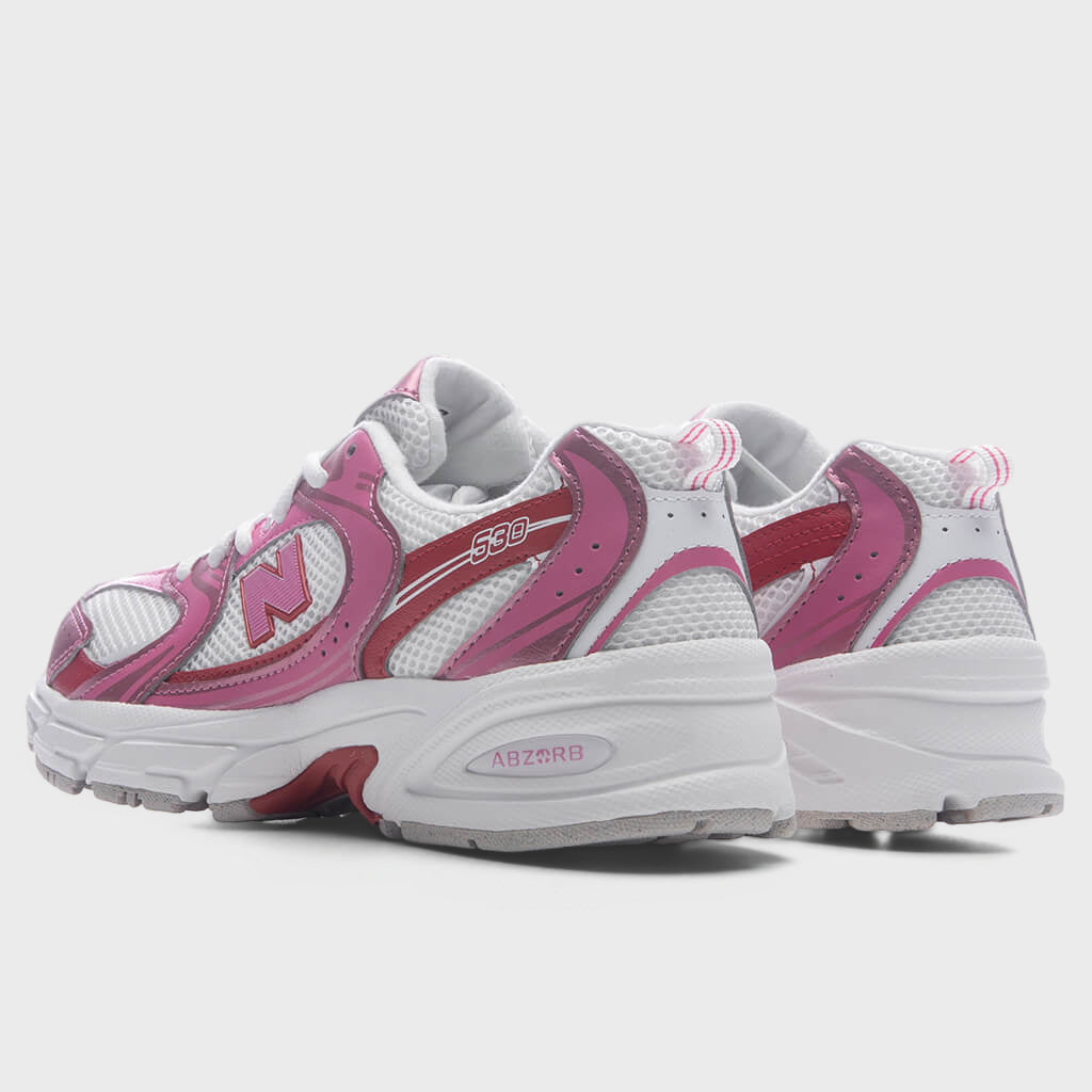 530 Lace (GS) - Pink Satin/Shadow Red