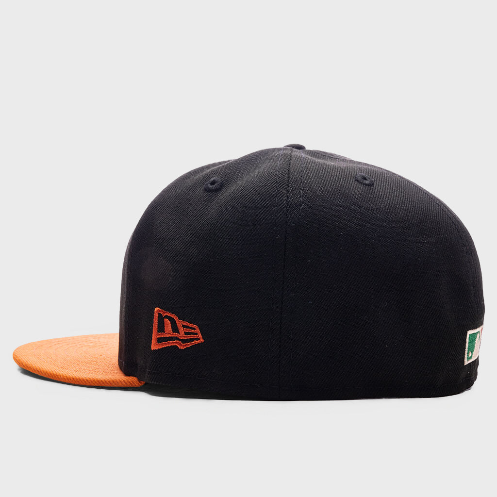 59FIFTY Fitted SD Padres Cooperstown - Black/Fight Orange/Twill Green