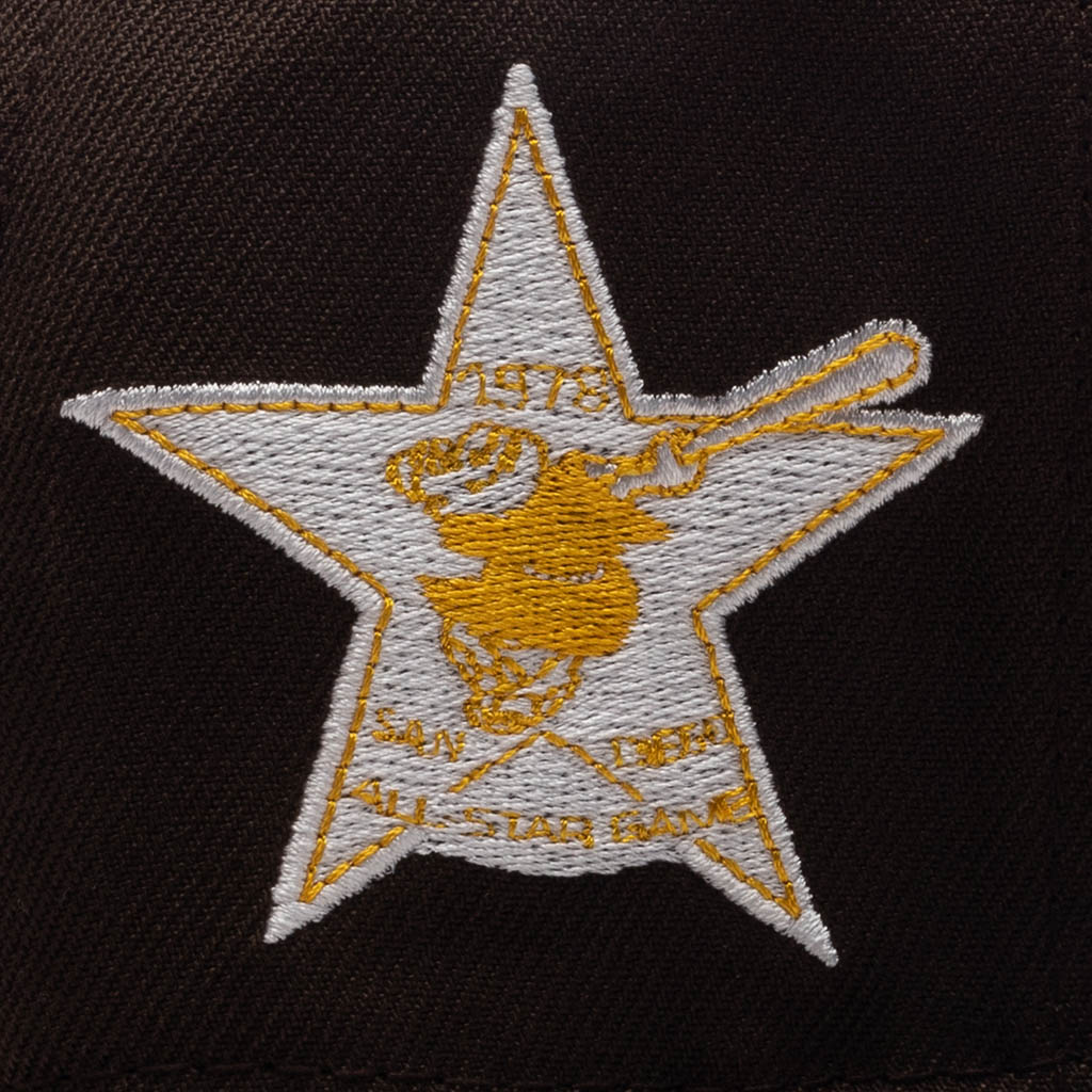59FIFTY Fitted SD Padres Cooperstown - Walnut/Black/Cotton Pink