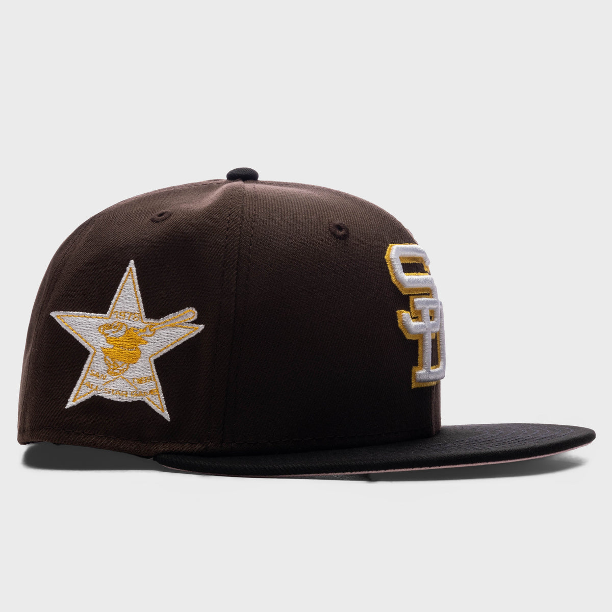 59FIFTY Fitted SD Padres Cooperstown - Walnut/Black/Cotton Pink