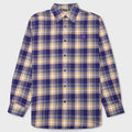 Flannel Shirt - Purple/Mustard Yellow