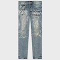 P002 - Worn Mid Indigo Destroy